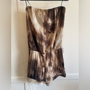 Guess Brown strapless romper